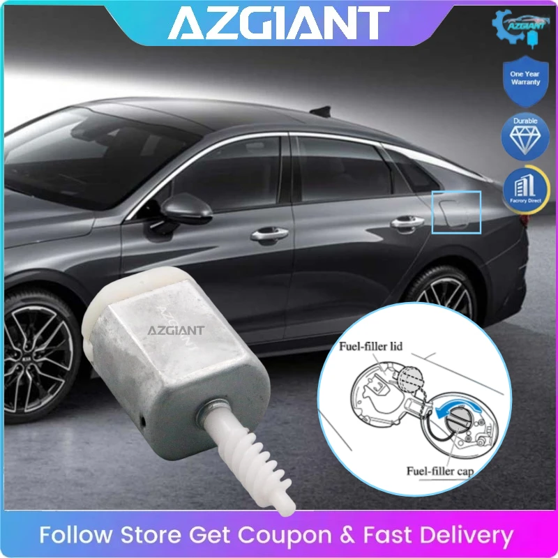

AZGIANT Car Fuel Tank Door Actuator Lock Control Unit Inner Motor for Kia NIRO K5 Optima Replace DIY Self-repair Ultra Durable