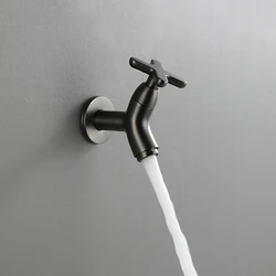 Wall Mounted Basin Faucet Mop Pool Brass Tap Outdoor Garden Faucet Single Cold Water Bathroom Accessories Kitchen Sink Faucets