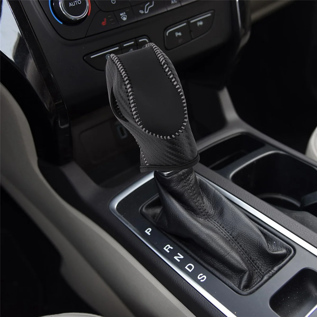 سيارة بو الكربون نظرة بيضاء والعتاد التحول مقبض غطاء ، فورد EcoSport الهروب الانصهار C-Max إنجي عربة فييستا التركيز