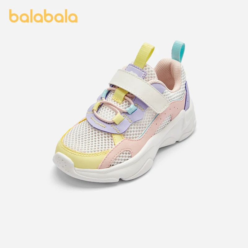 

Balabala Children Shoes Boys Girls Children Sports Shoes Breathable Shoes 2024 Summer New Mesh Breathable Anti-Slip Shoes.