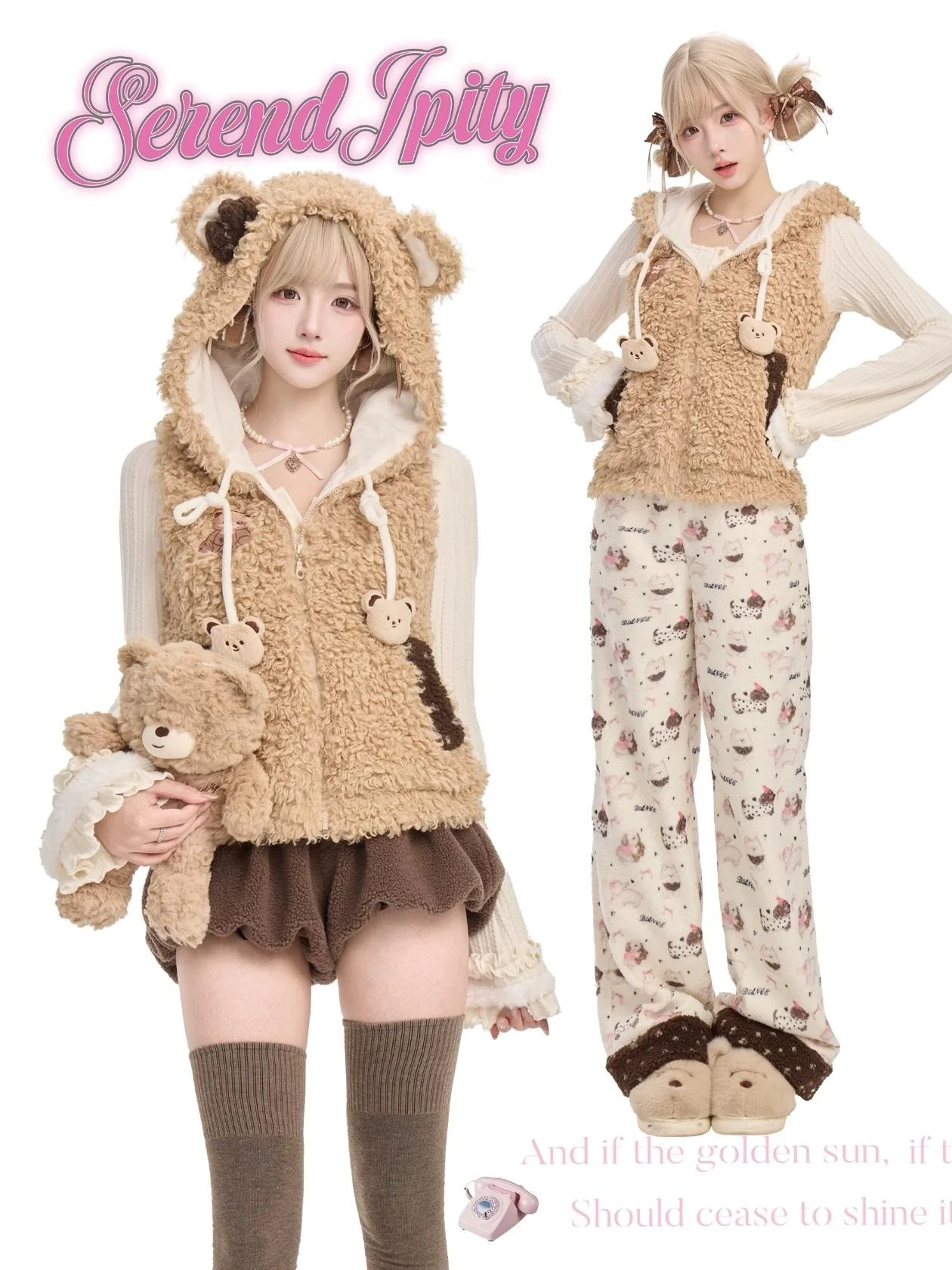 Cute Cartoon Star Cat Wide Leg Pants, Loose Oversized Elastic Waist Pants, Y2K Aesthetic Style Girls' Daily Home Casual Pants