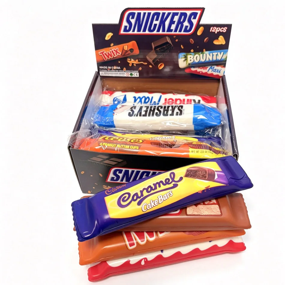 In Stock Crunchy Squishy Slow Rising PU Toy, Sim Chocolate ASMR Stress Relief Random Blind Box