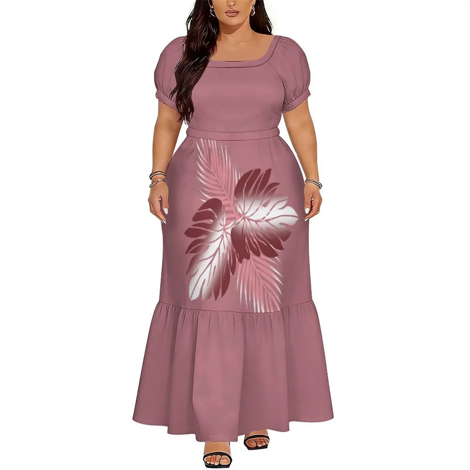 Women Puletasi Dress One-Piece Long Dress  The Top Choice For Parties  Elegant And High-Quality Square Neckline