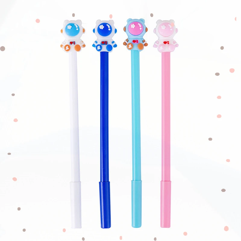 24 Cute Creative Colored Bear Astronaut Gel Pens set for Students Stationery Gifts Prizes