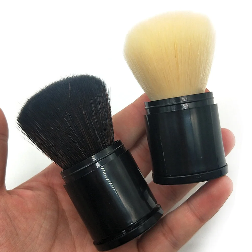 

Portable Blush Brush White Fiber Telescopic Handle Professional Makeup Cosmetics Powder Foundation Brush for Woman Girl