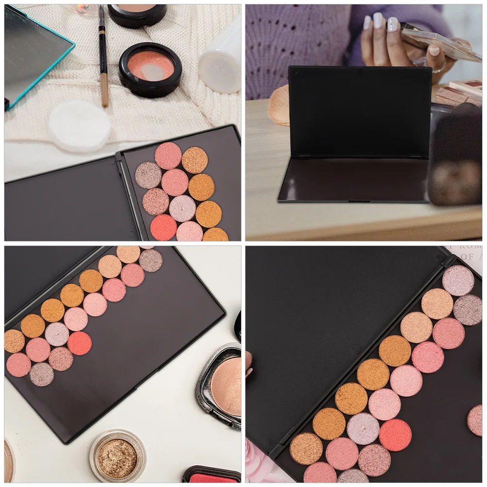 2 Buah Baki Palet Eye Shadow Ganizer Kosong Magnetik 23X15 15X10 Kosmetik Wanita Ukuran Perjalanan Dapat Digunakan Kembali