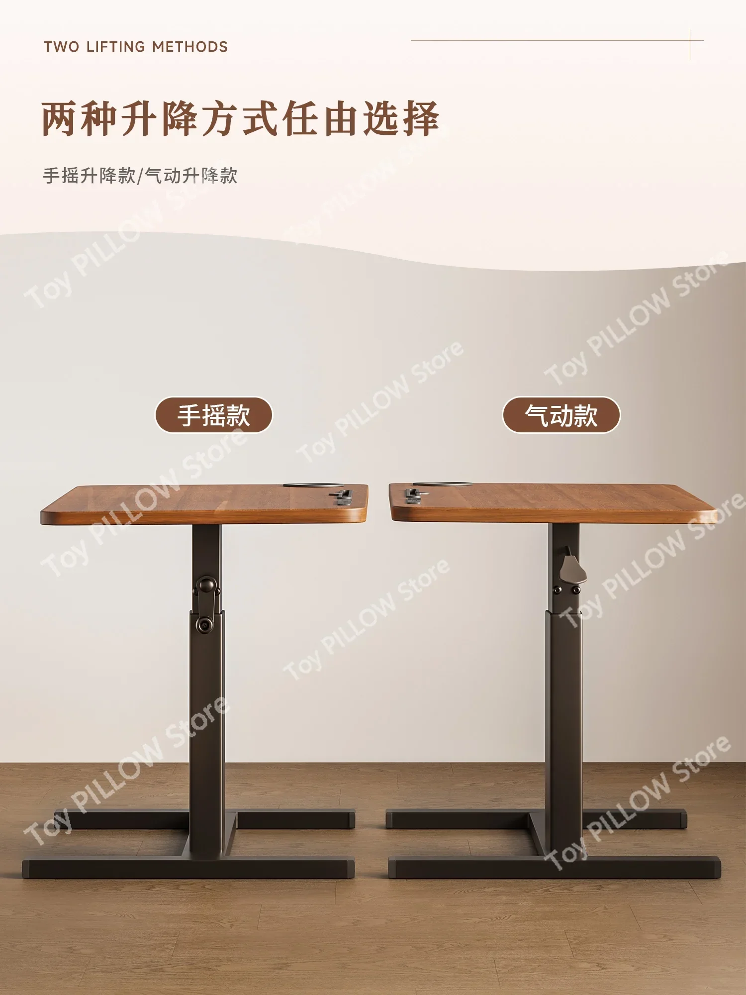 Folding lift computer desk bedroom small household bay window bedside table rectangular workbench
