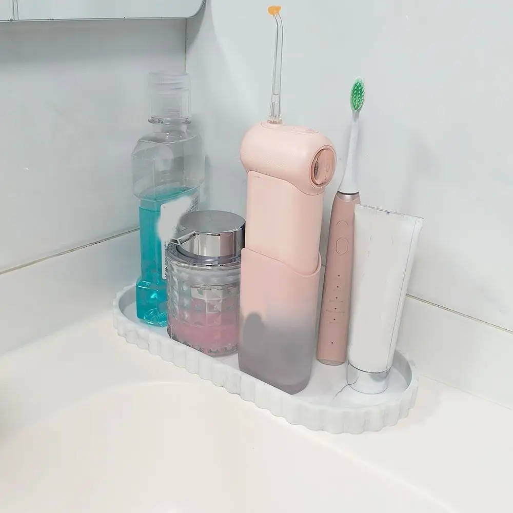 

Многофункциональный силиконовый овальный поднос с мраморным узором, декоративный овальный поднос с кружевной каймой, поднос для украшений с волнистым краем, для гостиной