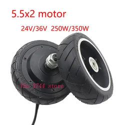 Electric Scooter 5.5x2 Motor Tire and Front Solid  24V 36V Brushless   Moter Accessories