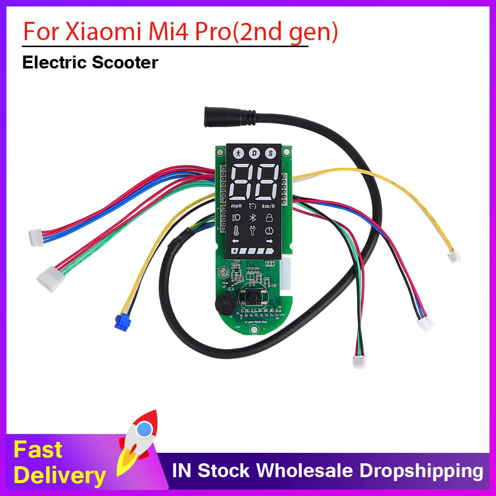For Xiaomi 4 Pro 2nd Gen Electric Scooter Dashboard Control Mainboard with Digital Display LED Panel Dashboard Parts