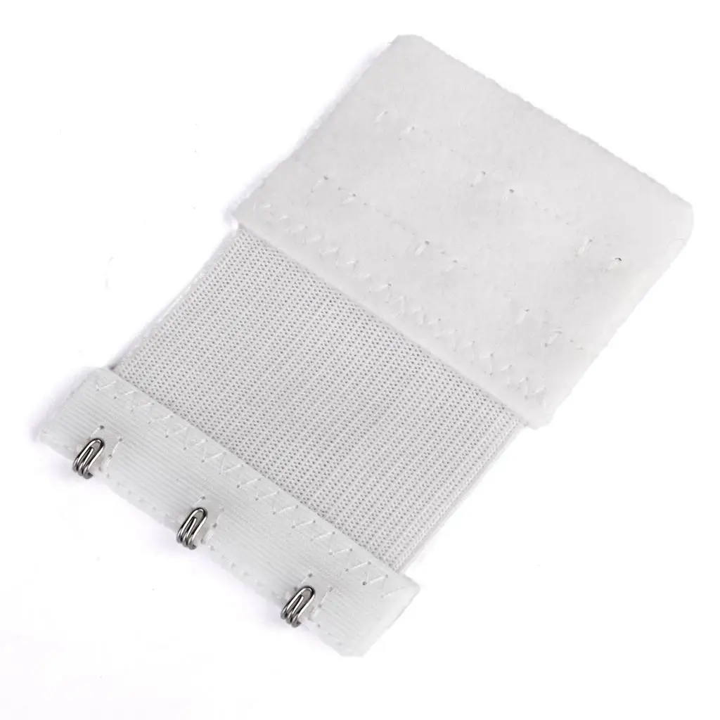 Elastic Bra Extender Adjustable Strap Three Row Hook Lingerie Underwear Extension for Women Daily Wear