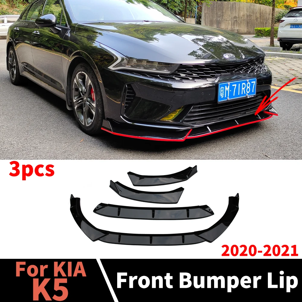 

Decoration Parts Front Air Dam Bumper Lip Protector Deflector Splitter Tuning Accessories For KIA K5 2020 2021