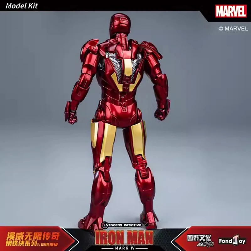 Fondjoy Original Marvel Iron Man MK4 Models Kit 1/12 Scale Infinity Saga Iron man MK4 Assembly Action Figures Joint Movable Toys