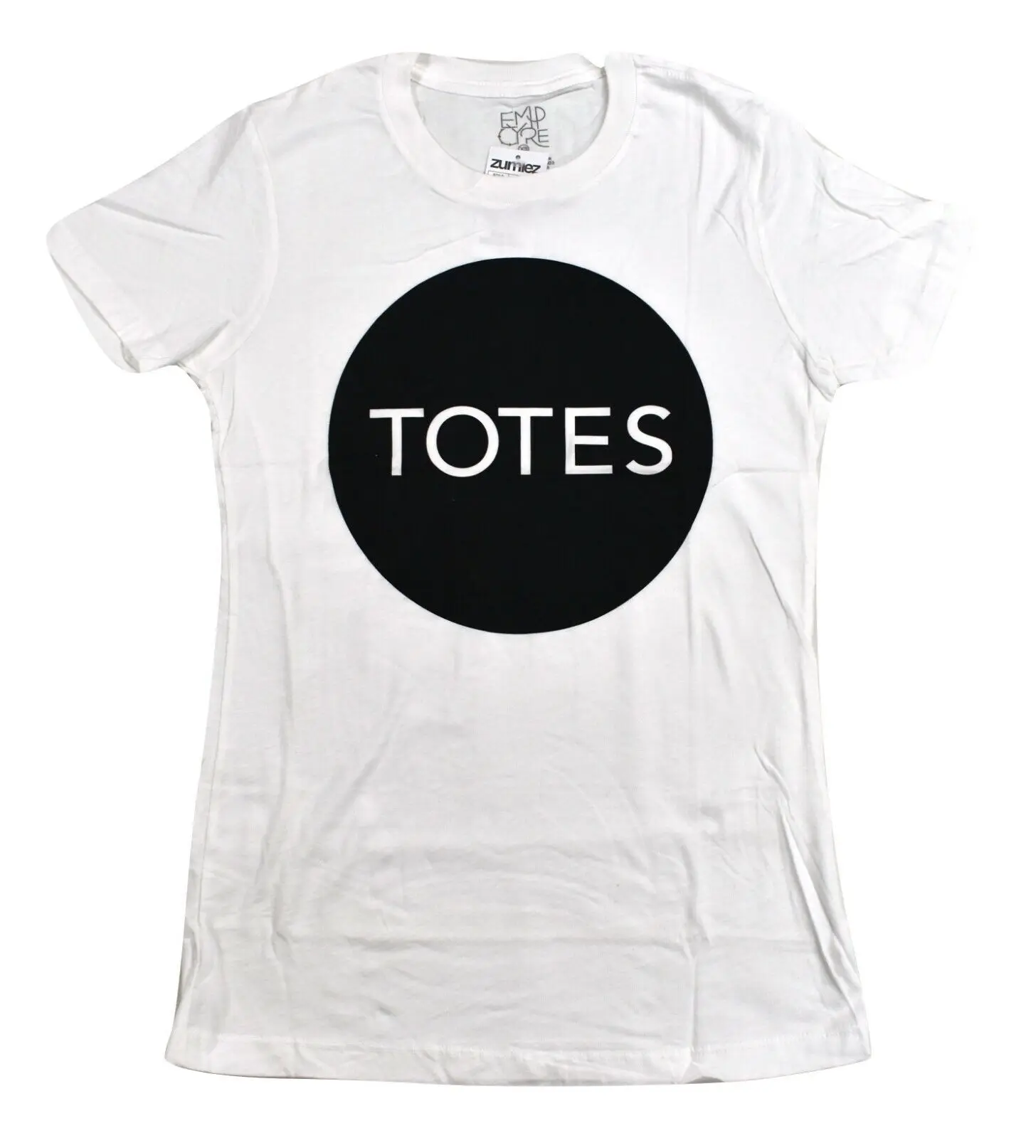 Empyre Womens Totes Black Circle White T-Shirt New XS, L