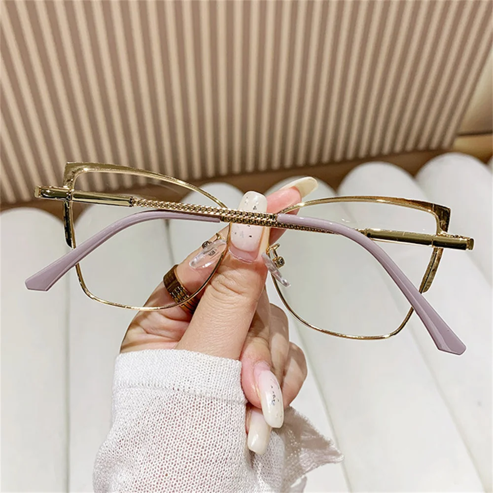 Vintage-Brille, Farbwechsel, Brillen, Metallrahmen, Brillen, modische Brillen, Brillen für die Bildschirmzeit – Detail 14