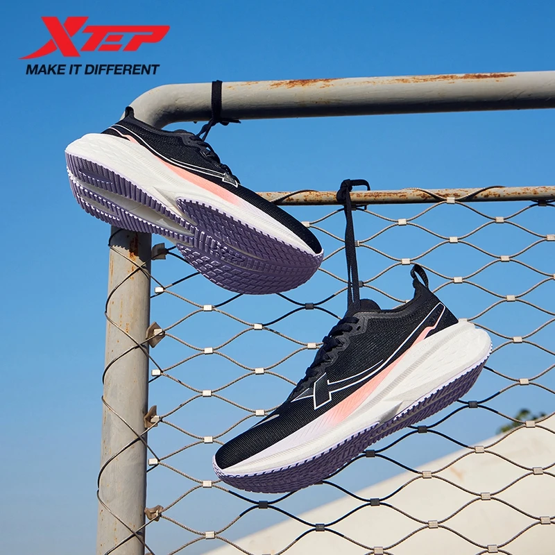 Xtep cinco velocidades 2.0 tênis de corrida para mulher 2024 outono confortável sapatos esportivos jogging amortecimento tênis 876318110002