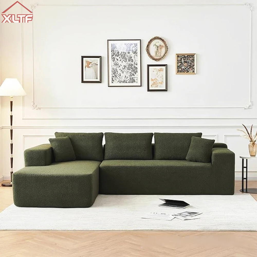 

Xiangling Modern Sponge Compression L-shaped Module Combination Fabric Sofa Set Comfortable Minimalist Living Room Bedroom