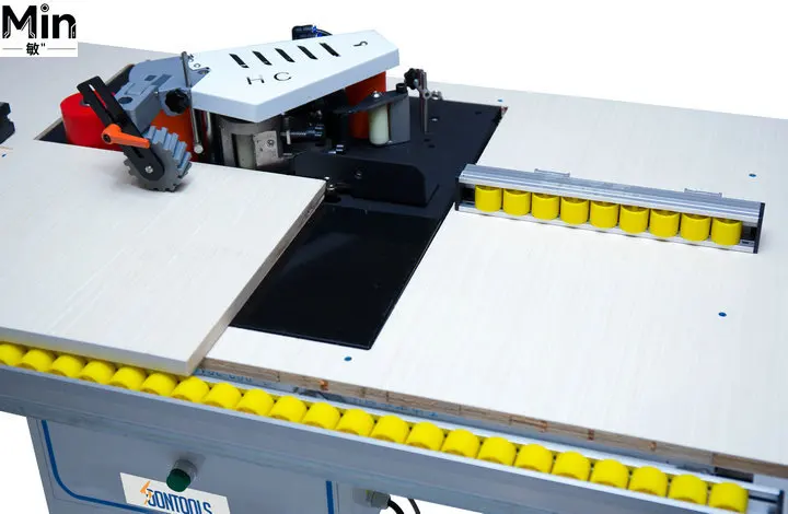 Automatic PVC Edge Banding Gluing Machine for Woodworking Furniture Cabinet Board Processing Laboratory Material