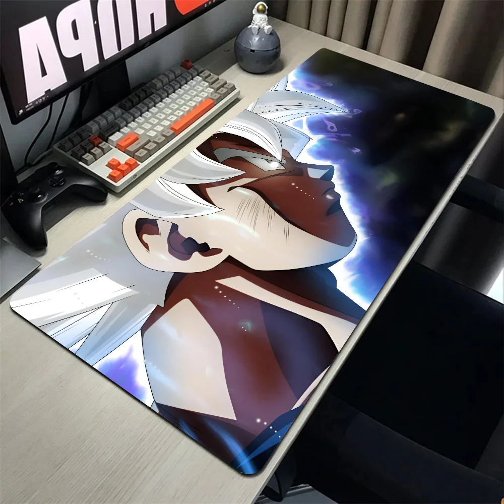 1pc hot blood anime Silver Goku Non-slip Mouse Pad Suitable For Office Computers Laptops E-sports Game Desk Mats XXL Keyboard