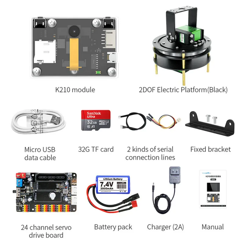 Yahboom K210 Visual Recognition Module AI Artificial Intelligence CanMV Face Recognition MicroPython Camera Sensor