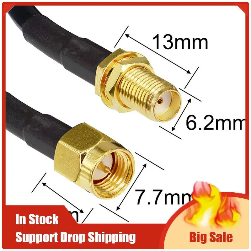 أفضل العروض 7M SMA كابل ذكر إلى SMA أنثى هوائي تمديد موصل كابل RG58