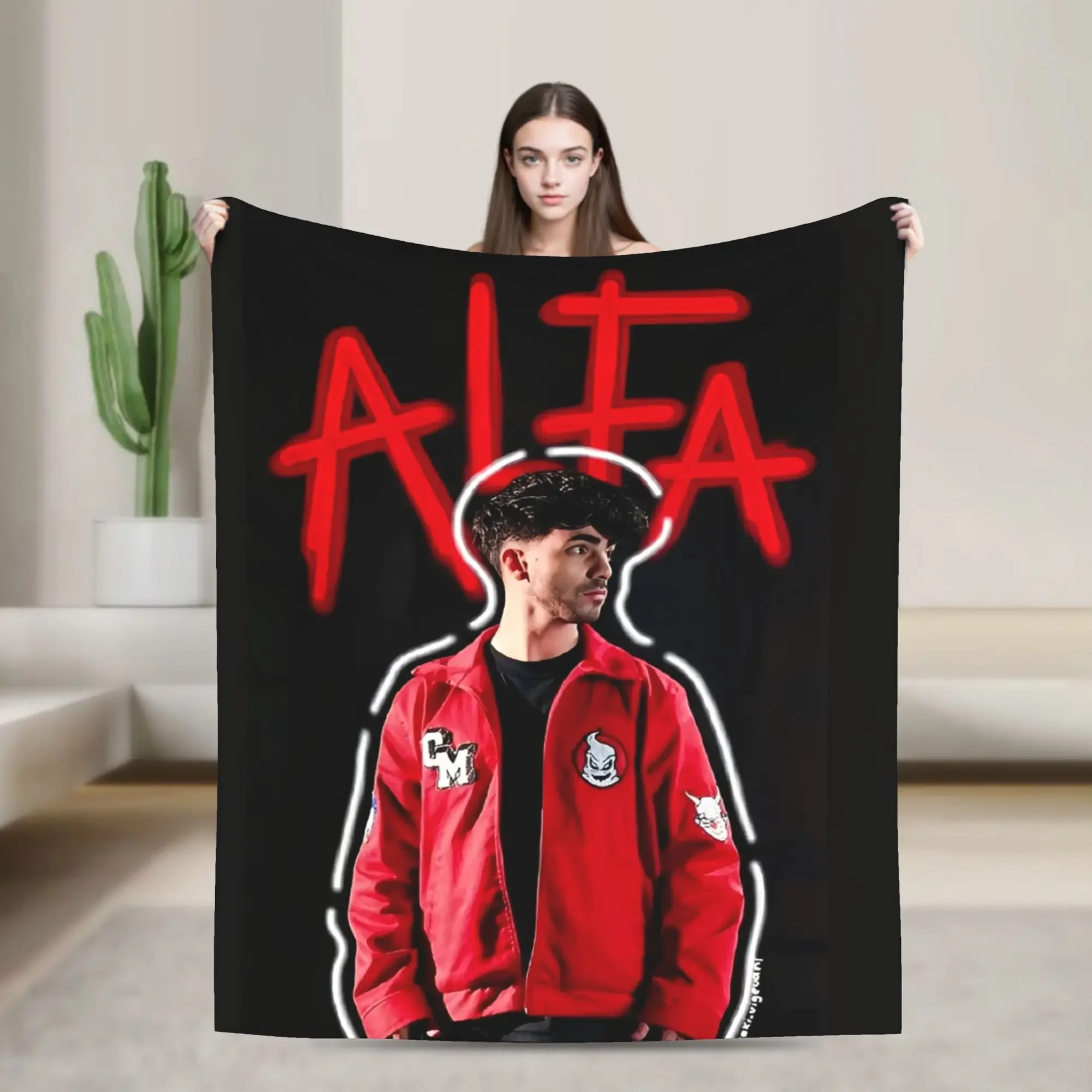 Fede VVigevani Blanket Club Misterios Warm Street Trend Plush Throw Blanket For Bedroom Decorative Flannel Bedspread Bed Cover