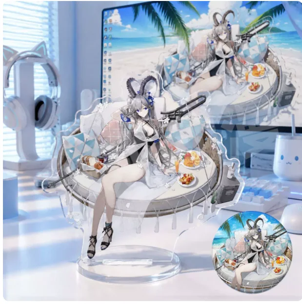 Japanese Anime Arknights:Endfield Akkord Acrylic Stand Figure Model Plate Cosplay Collection Desktop Decor Gifts XTRJ
