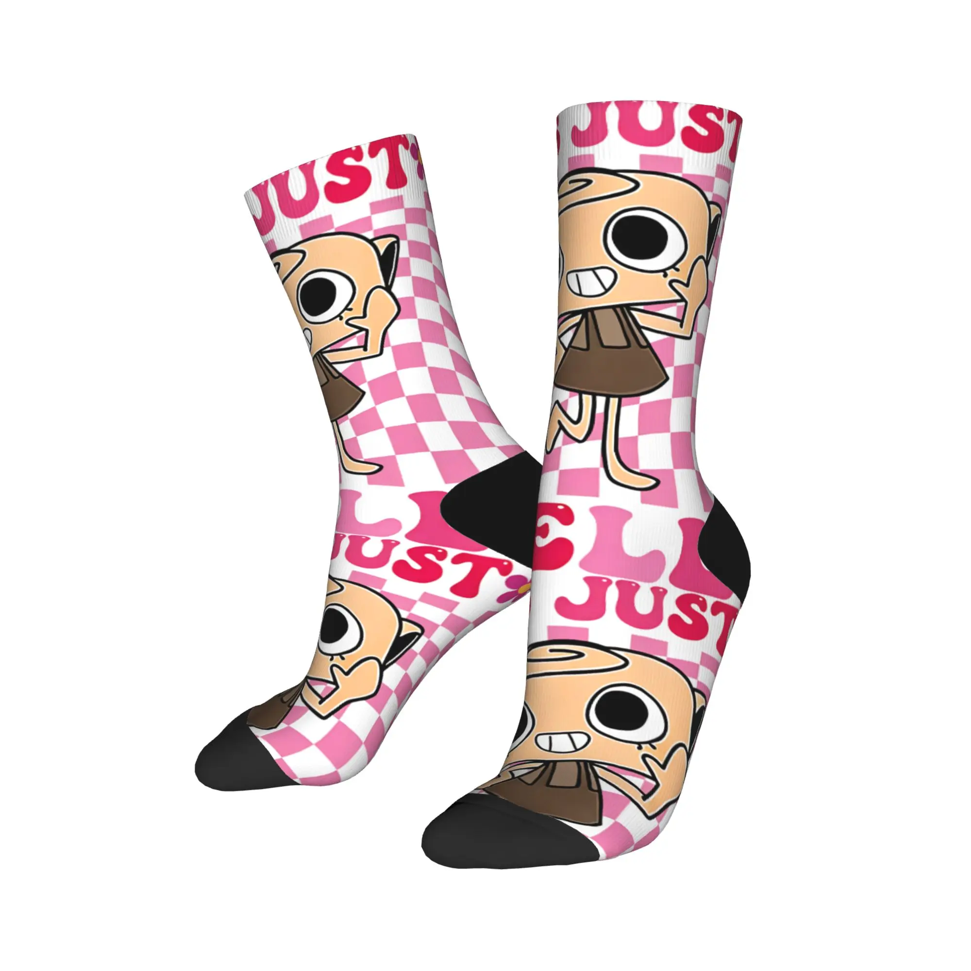 Inverno quente colorido feminino masculino é apenas shiny dandys mundo meias catoon suor absorvente meias de futebol