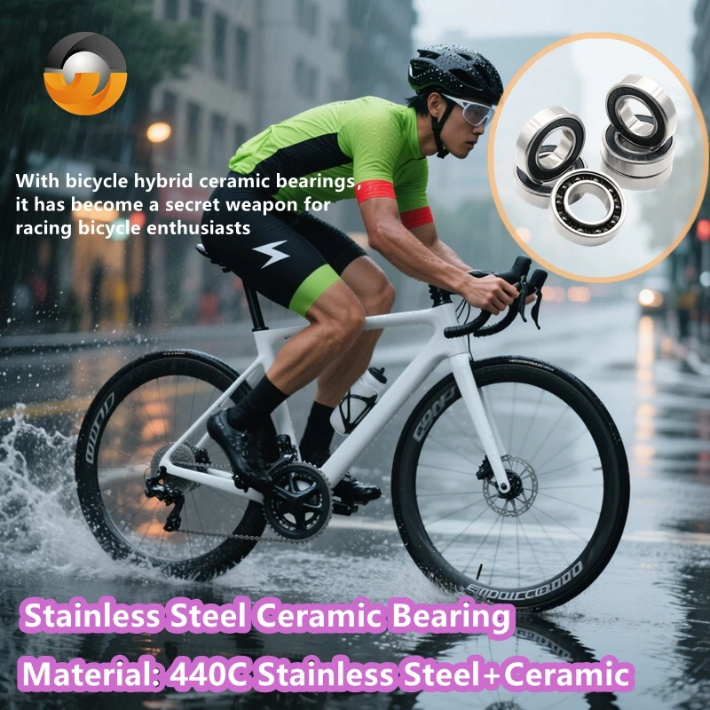 

Нержавеющая сталь 1 шт. S6902RS CB гибридная керамика ABEC-9 велосипедный подшипник ступицы керамика 15X28X7 мм Si3N4 шарикоподшипники без обслуживания