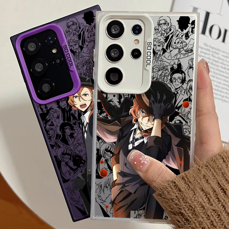 

Anime Bungo Stray Dogs For Samsung A71 A52 A53 A51 A34 A33 A32 A21S A23 A15 A12 A13 A05 5G Colorful Silver Back Phone Case