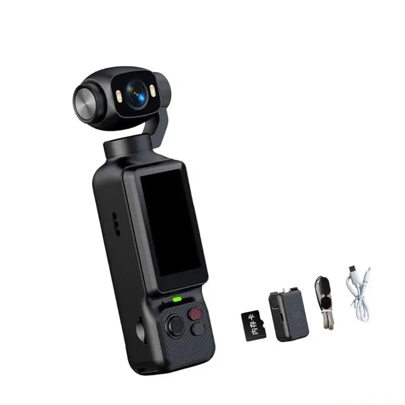 F62C Handheld rotating lens action camera for travel vlogs and daily recording