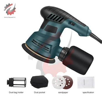 300W Electric Sander Polishing Machine 5 inch 125mm Sanding Plate Electric Sander Woodworking Furniture Car Polishing Machine