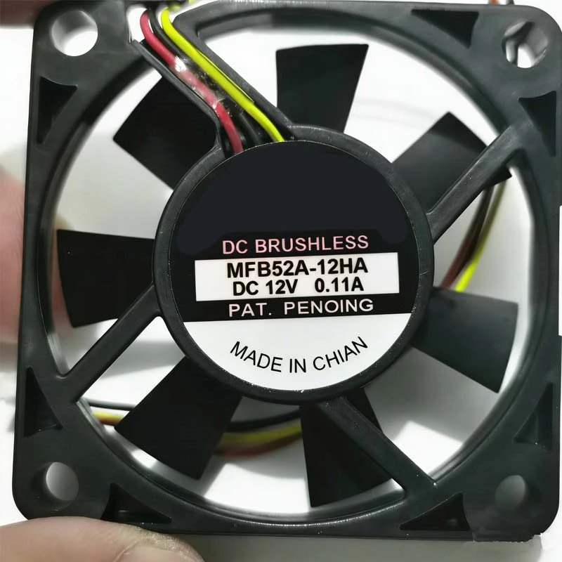 For Original SEPA MFB52A-12HA DC 12V 0.11A 50x50x10mm 3-Wire Server Cooling Fan