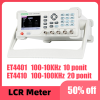 Desktop Digital LCR Meter Capacitance Resistance Impedance Inductance Measure Instrument ET4410 ET4401 10Hz-10KHZ-100KHz DIY New