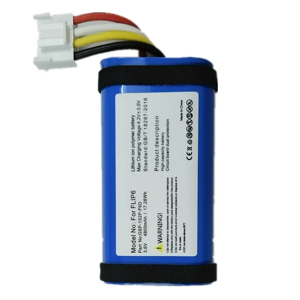 2025 Years High Quality 100% New Original Battery For JBL Flip 6 Flip6 4800mAh Bluetooth Speaker Battery Bateria Batteri