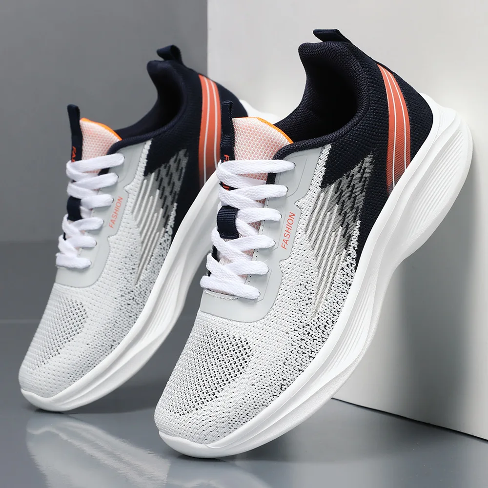 

2025 New Running Shoes Summer Tenis Masculino New Fitness Test Middle School Students Bounce Cushioning Sneakers Men's Shoes