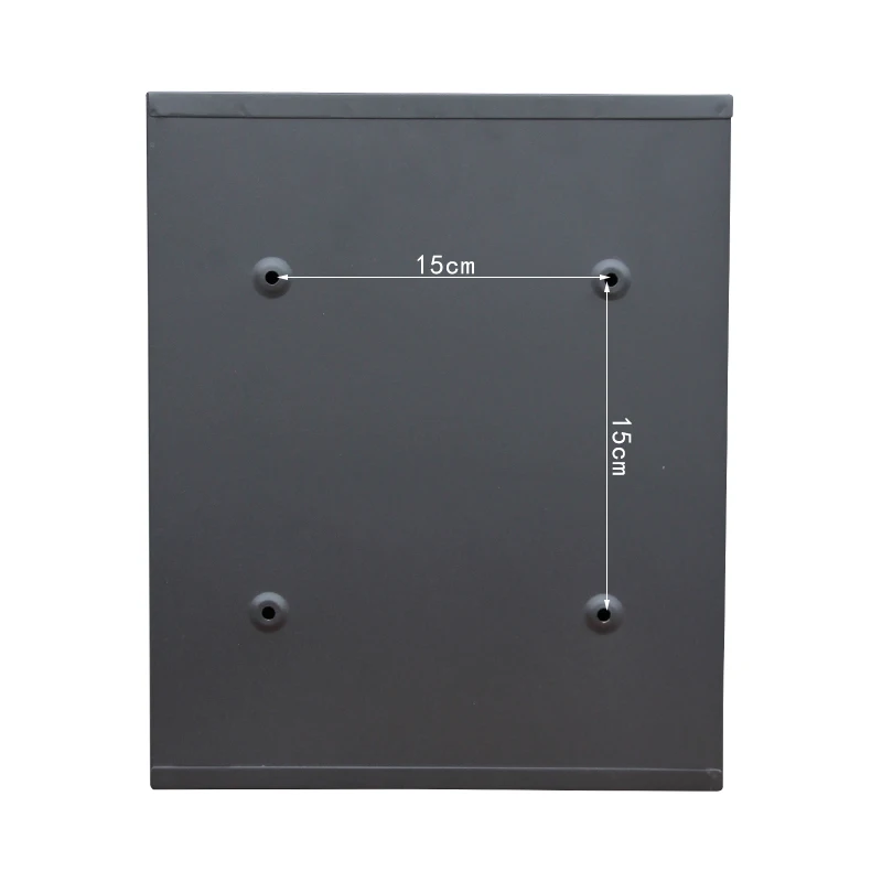 Metal Mailbox Wall Mounted Rust,Wall Mounted Mailbox with Key Lock, Large Drop Box with Galvanized Steel Cover