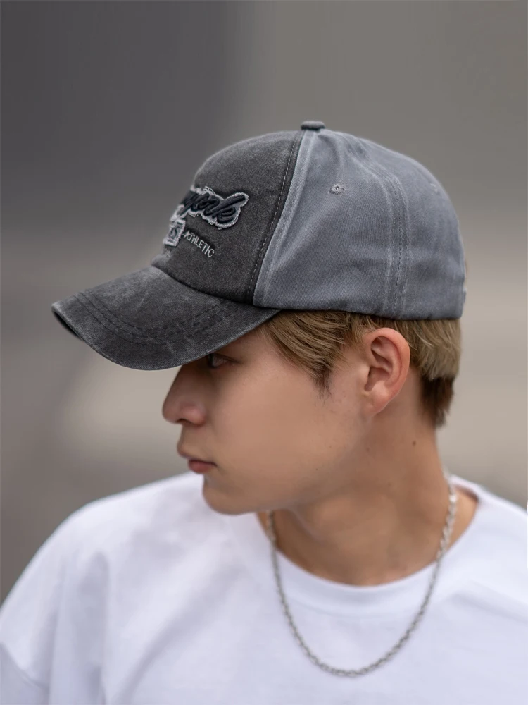 Spring and summer men's and women's retro peaked caps, washed baseball caps, casual trend versatile truck caps 2