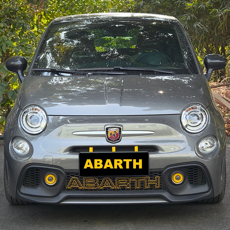 Brand New ABS Plastic Material Fashion Design Racing Click On Style Fog Lamp Surround Cover For Abarth 595 695（5pcs/set)