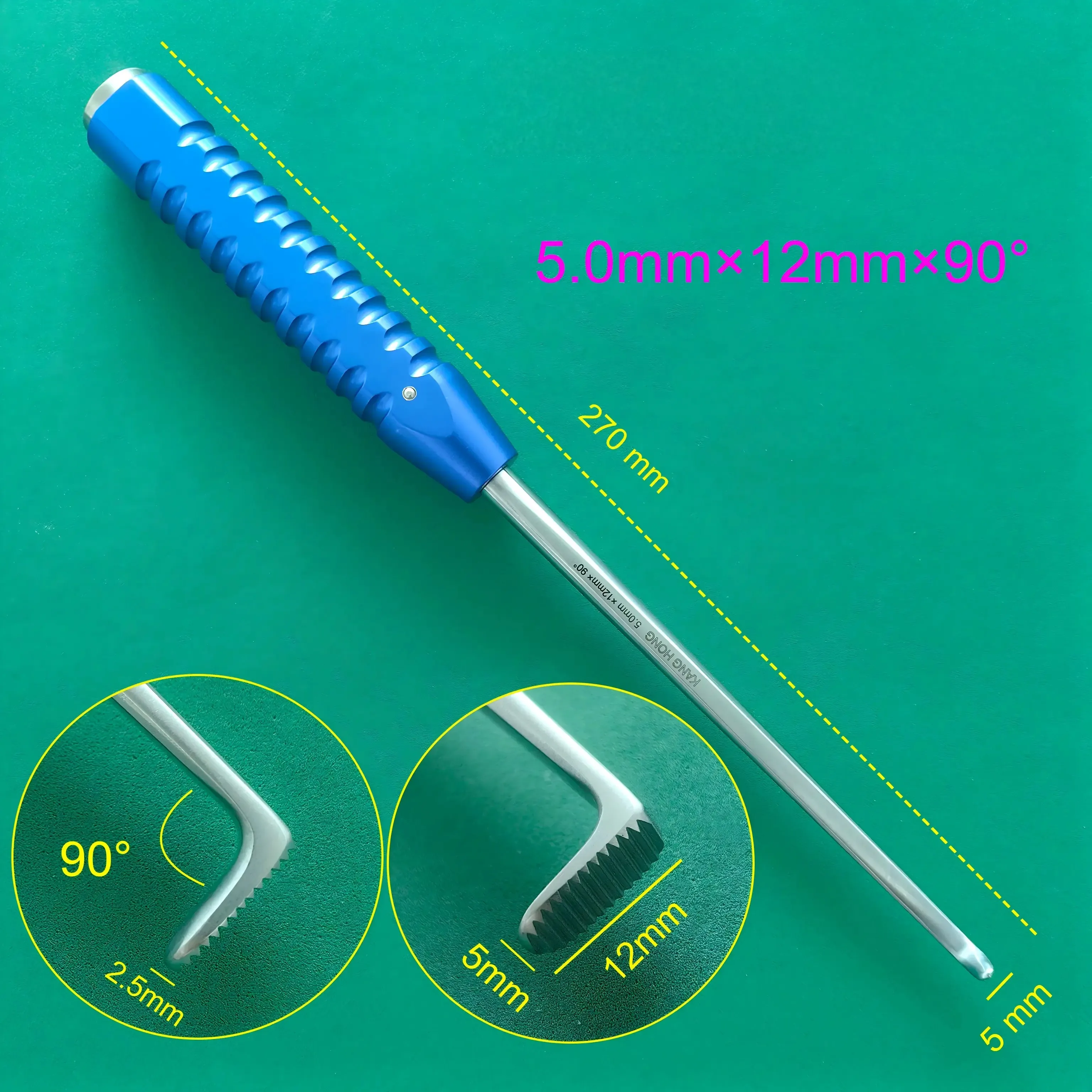 Minimally Invasive Orthopedic Surgical Bone Impactor Bone Tamp Anti-Slip Handle Hammering Driver Instrument