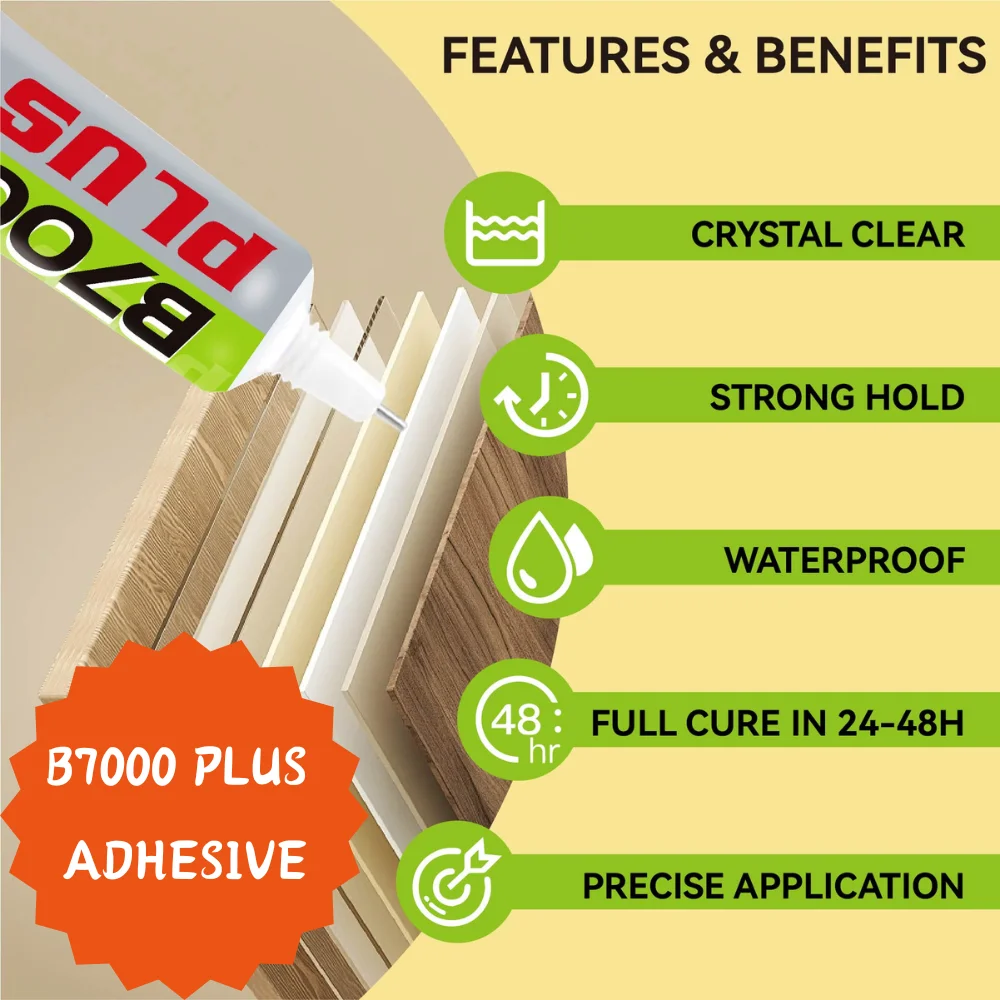 FIXWANT B7000 Plus CellPhone Screen Repair Glue Transparent B-7000 Universal Glass Plastic DIY Adhesive & Precision Applicator