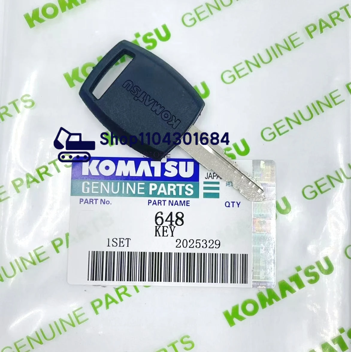 

Ignition Key 648 with Chip for KOMATSU Excavator PC60 PC70 PC80 PC130 PC200 PC300 PC360 PC400 -5-6