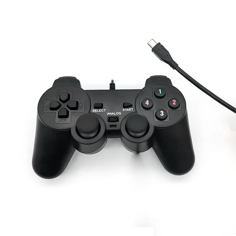 Console de jogos portátil com joystick, controlador gamepads para Q900, PS7000, 2 pcs, micro usb, botão de seis funções