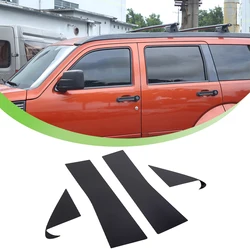 for Dodge Nitro 2007 2008 2009 2010 2011 2012 Window Middle Pillar Decoration Cover Trim PVC Car Exterior Accessories Styling