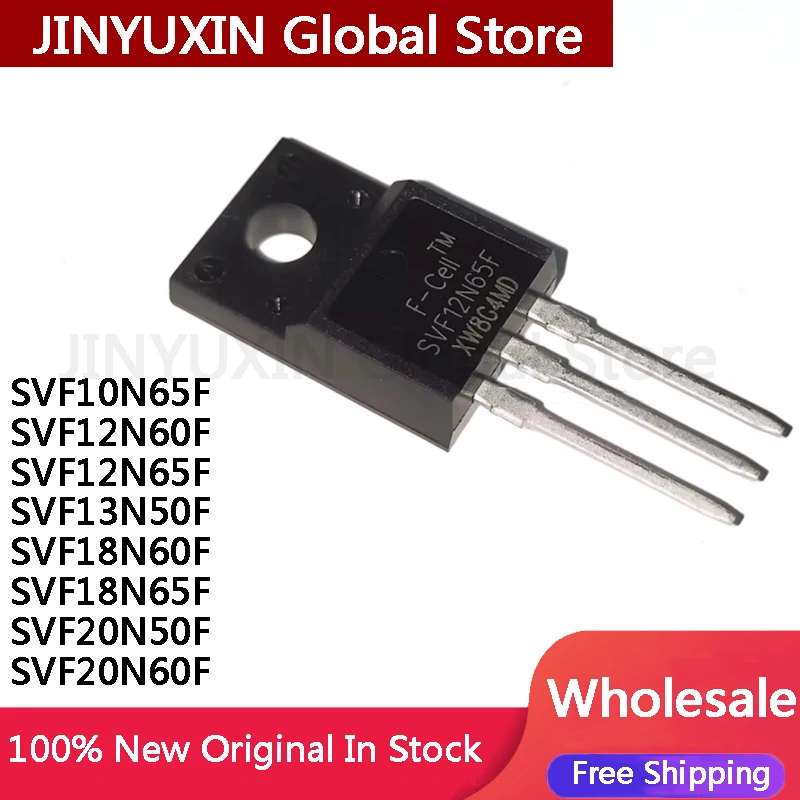 10Pcs SVF10N65F SVF12N60F SVF12N65F SVF13N50F SVF18N60F SVF18N65F SVF20N50F SVF20N60F TO-220F IC Chipset In Stock Wholesale