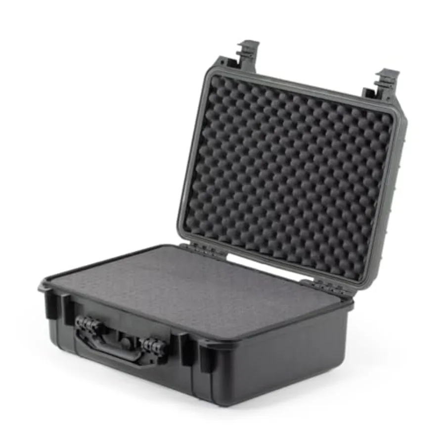 

Waterproof Hard Case - Crushproof and Dustproof - Foam Protection - Pressure Equalization Valve - Portable Protective Storage B