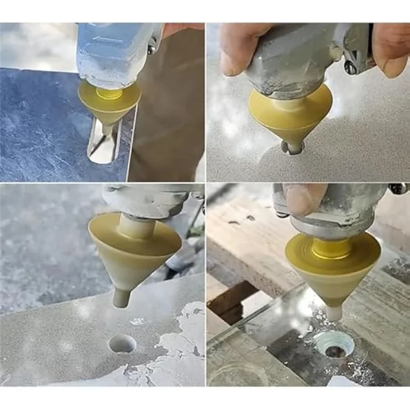 

High Quality-2Pcs M10 Diamond Chamfering Bits For Angle Grinders,Tile Trimming Cone Carve Polishing Grinding Wheel,2Pcs