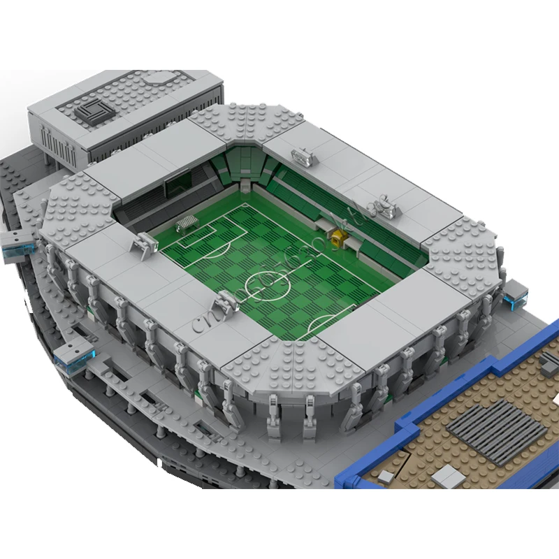 Modèle de construction modulaire personnalisable 3216 pièces, maison, rue, Kybunpark, St-Gall, briques simples, design DIY, jouet d'assemblage, cadeau