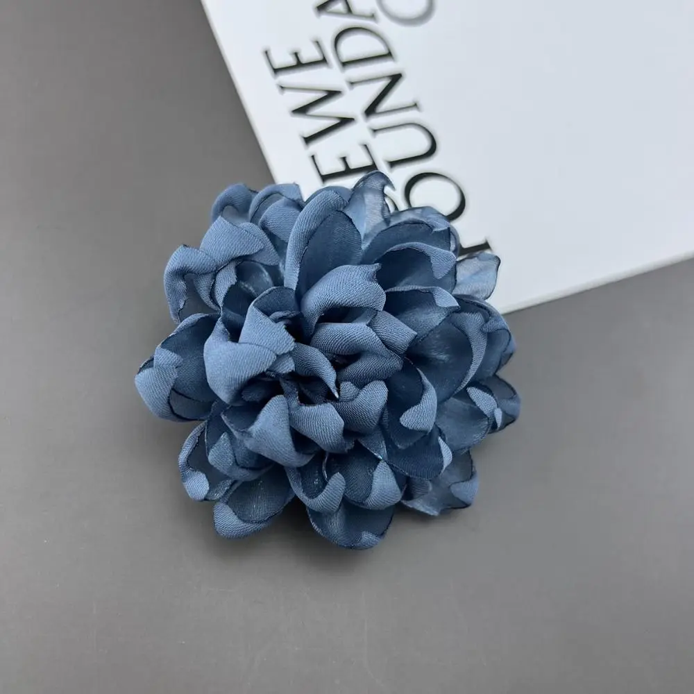 Wholesale Multi-layer Large Flower Brooch Handmade Jewelry Accessories Collar Flower Fabric Lapel Pins Party