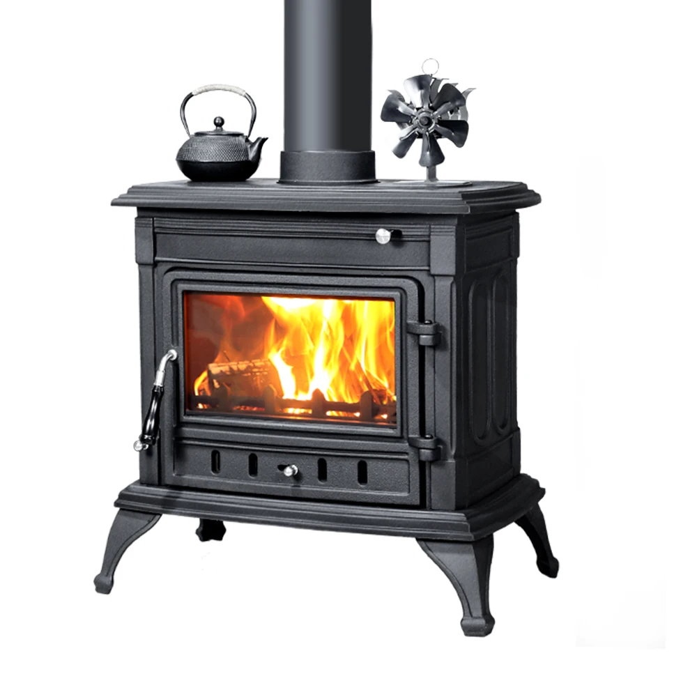 

Cast-iron Wood-burning Fireplace Firewood Stove, Freestanding Smokeless Wood Stove, Ideal for Villa Living Rooms and Hotels